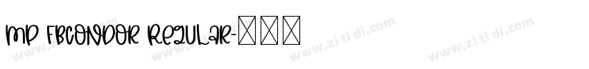 MP FBCondor Regular字体转换